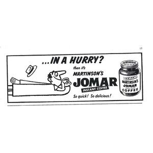 Martinson Jomar Instant Coffee 1950s Vintage Print Ad